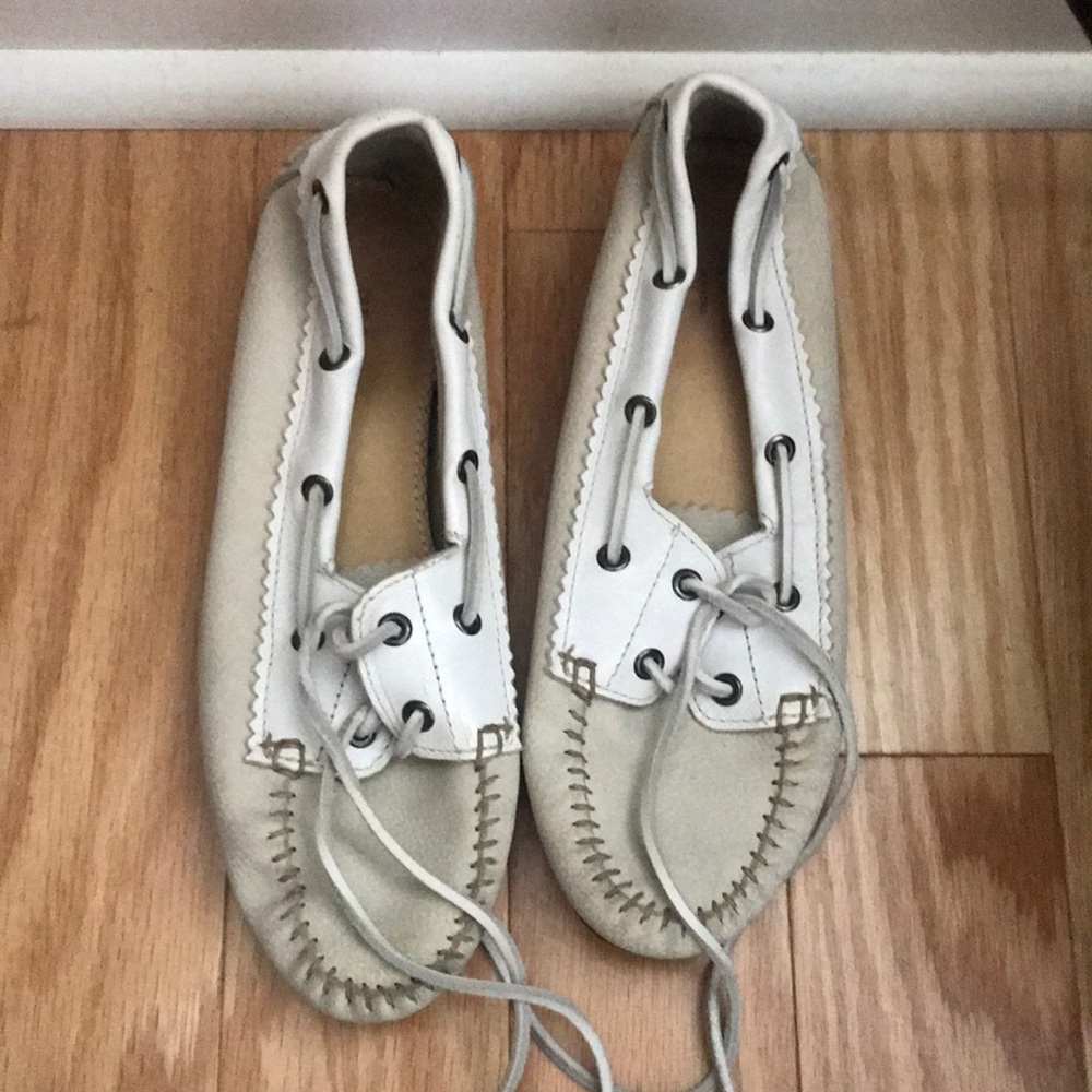 Rag & bone white boat shoes